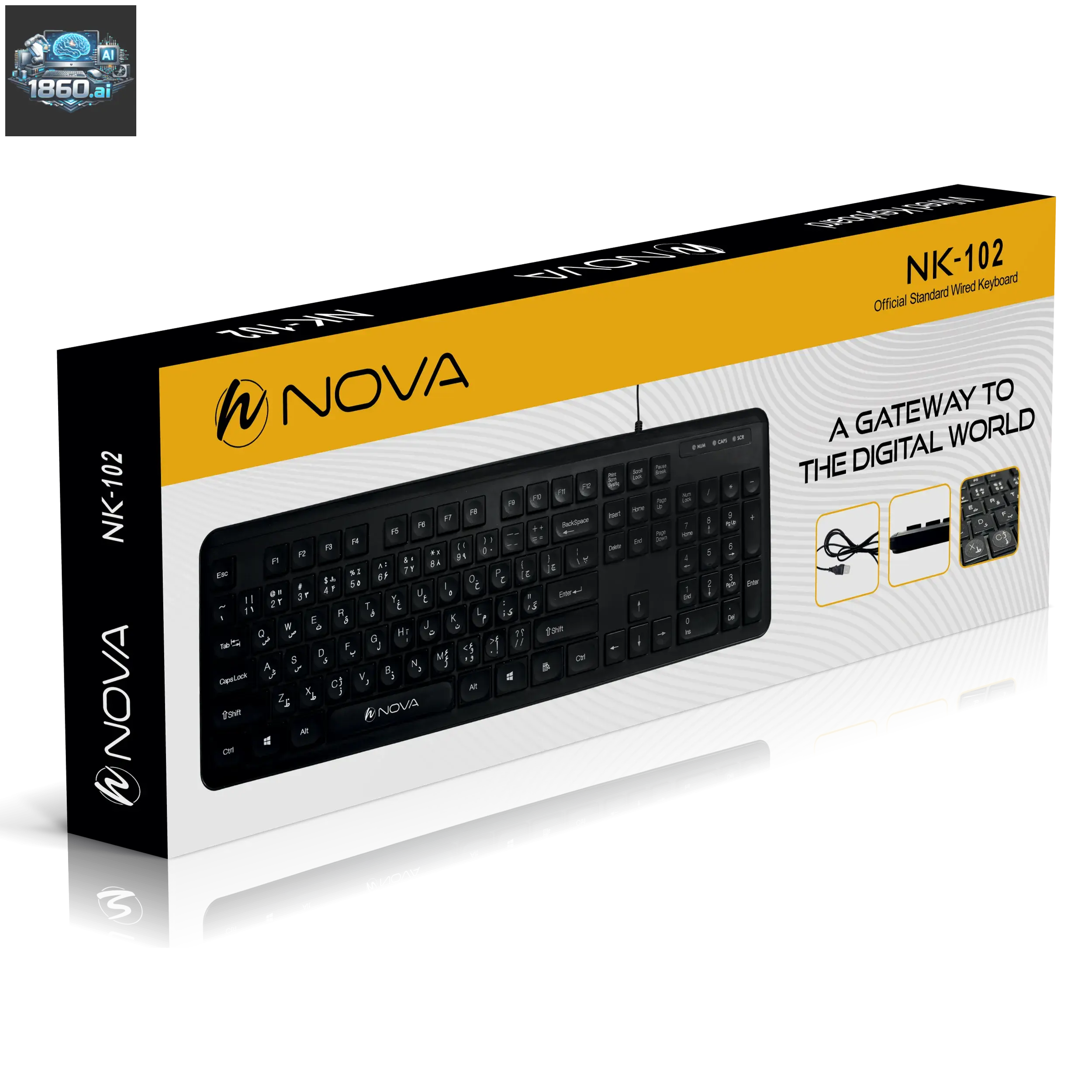 کیبورد باسیم نوا مدل NOVA NK-101 - 5