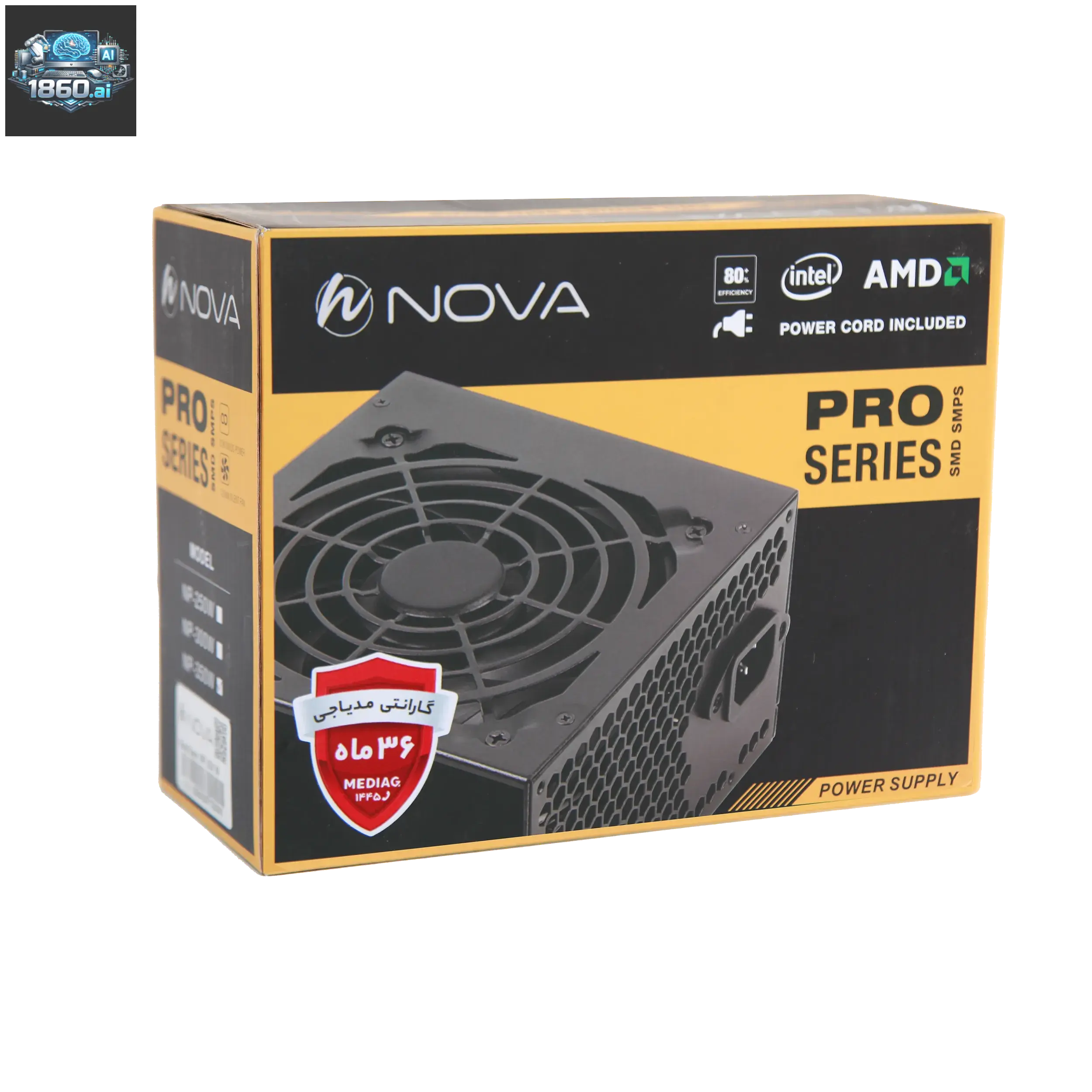 پاور کامپیوتر 300 وات نوا مدل NOVA NP-300 80Plus - 5